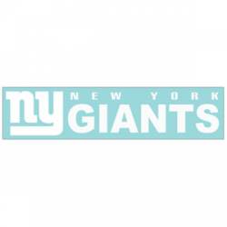 New York Giants - 4x16 White Die Cut Decal