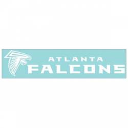 Atlanta Falcons - 4x17 White Die Cut Decal