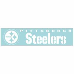 Pittsburgh Steelers - 4x16 White Die Cut Decal