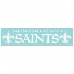 New Orleans Saints - 4x17 White Die Cut Decal