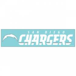 San Diego Chargers - 4x17 White Die Cut Decal