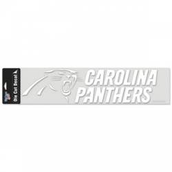 Carolina Panthers - 4x17 White Die Cut Decal