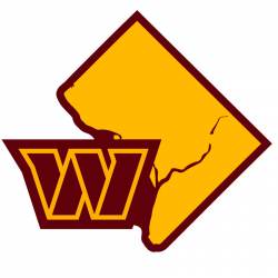 Washington Commanders Home State Logo - Vinyl Sticker