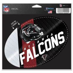 Atlanta Falcons - 3.5x5.5 Vinyl Oval Sticker