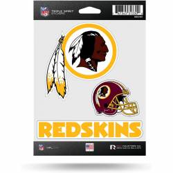 Washington Redskins - 3 Pack Sticker Sheet