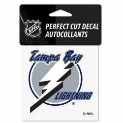 Tampa Bay Lightning Reverse Retro Logo - 4x4 Die Cut Decal