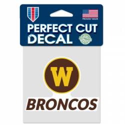 Western Michigan University Broncos 2021 Logo - 4x4 Die Cut Decal