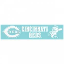 Cincinnati Reds - 4x17 White Die Cut Decal