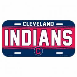 Cleveland Indians - Plastic License Plate