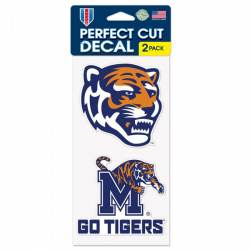 University Of Memphis Tigers Go Tigers Sloan - Set of Two 4x4 Die Cut Decals