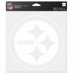Pittsburgh Steelers - 8x8 White Die Cut Decal