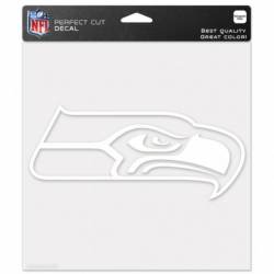 Seattle Seahawks - 8x8 White Die Cut Decal