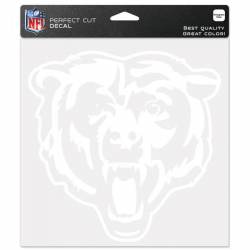 Chicago Bears Head - 8x8 White Die Cut Decal