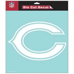 Chicago Bears Logo - 8x8 White Die Cut Decal