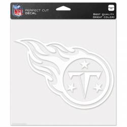 Tennessee Titans - 8x8 White Die Cut Decal