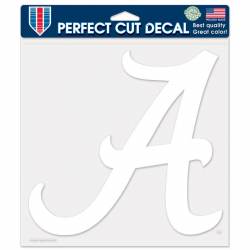 University of Alabama Crimson Tide - 8x8 White Die Cut Decal