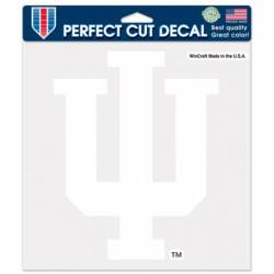 Indiana University Hoosiers - 8x8 White Die Cut Decal
