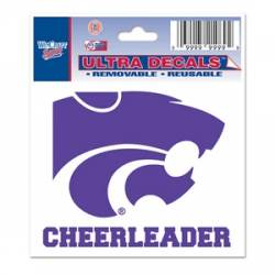 Kansas State University Wildcats Cheerleader - 3x4 Ultra Decal