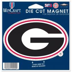 University Of Georgia Bulldogs - 4.5" Die Cut Logo Magnet
