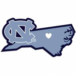 University Of North Carolina Tar Heels Home State Logo - Vinyl Sticker