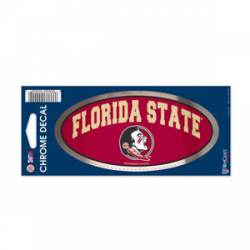 Florida State University Seminoles - 3x7 Oval Chrome Decal