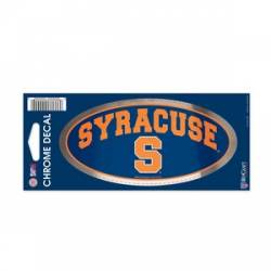 Syracuse University Orange - 3x7 Oval Chrome Decal