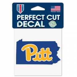 University Of Pittsburgh Panthers Home State Pennsylvania - 4x4 Die Cut Decal