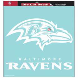 Baltimore Ravens - 18x18 White Die Cut Decal