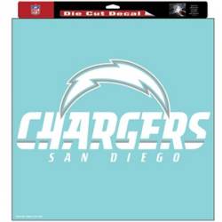 San Diego Chargers - 18x18 White Die Cut Decal