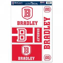 Bradley University Braves - Set of 5 Ultra Decals