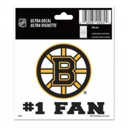 Boston Bruins #1 Fan - 3x4 Ultra Decal