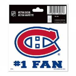 Montreal Canadiens #1 Fan - 3x4 Ultra Decal