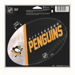 Pittsburgh Penguins - 3.5x5 Vinyl Oval Sticker