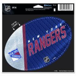 New York Rangers - 3.5x5 Vinyl Oval Sticker