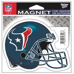 Houston Texans Helmet - 4.5" Die Cut Logo Magnet