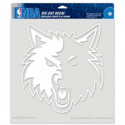 Minnesota Timberwolves - 8x8 White Die Cut Decal