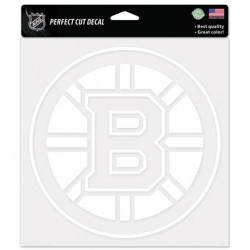 Boston Bruins - 8x8 White Die Cut Decal