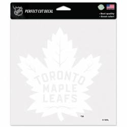 Toronto Maple Leafs - 8x8 White Die Cut Decal
