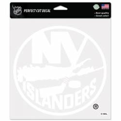 New York Islanders - 8x8 White Die Cut Decal