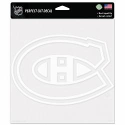 Montreal Canadiens - 8x8 White Die Cut Decal