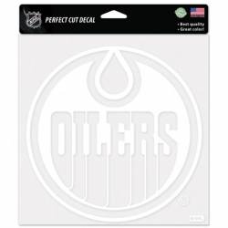 Edmonton Oilers - 8x8 White Die Cut Decal
