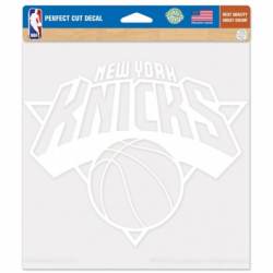 New York Knicks - 8x8 White Die Cut Decal