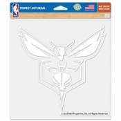Charlotte Hornets Logo - 8x8 White Die Cut Decal