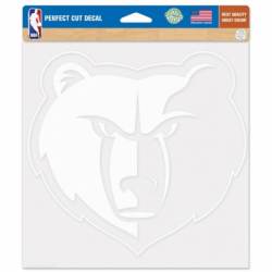 Memphis Grizzlies - 8x8 White Die Cut Decal