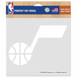 Utah Jazz 2022 Logo - 8x8 White Die Cut Decal