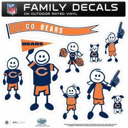 Chicago Bears - Set Of 9 Family Sticker Sheet