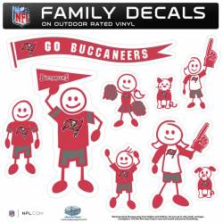 Tampa Bay Buccaneers - Set Of 9 Family Sticker Sheet