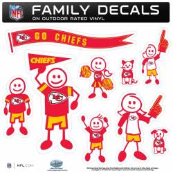 Kansas City Chiefs - Set Of 9 Family Sticker Sheet