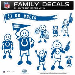 Indianapolis Colts - Set Of 9 Family Sticker Sheet