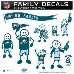 Philadelphia Eagles - Set Of 9 Family Sticker Sheet